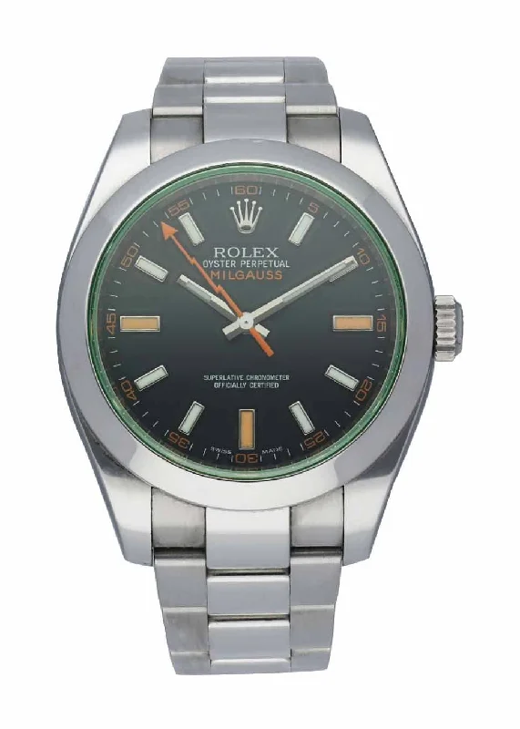 Shop Iconic Rolex Watches with Exceptional Craftsmanship –Rolex Milgauss 116400GV Mens Watch Box & Papers