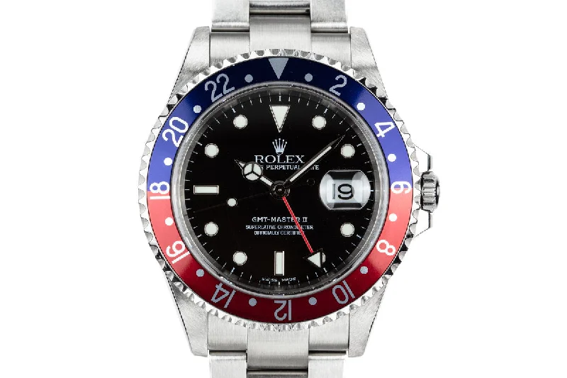 Rolex Watches: For the Discerning Collector –2003 Rolex GMT-Master II 16710 "Pepsi" with Box and Papers