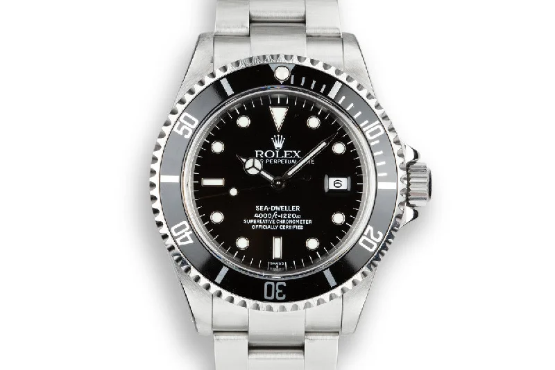 Shop Rolex Watches for Men and Women Today –1999 Rolex Sea-Dweller 16600 SWISS Only Dial