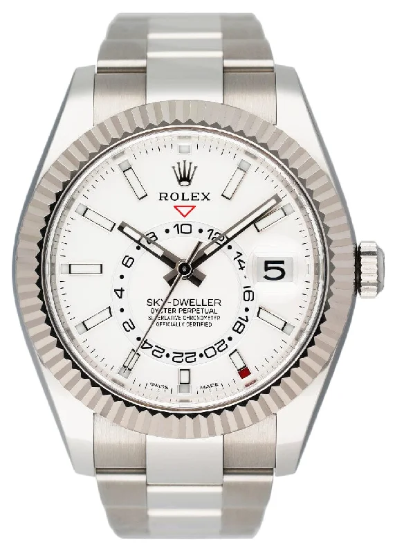 Discover Rolex Watches for Every Occasion –Rolex Sky-Dweller 326934 White Dial Steel White Gold Mens Watch