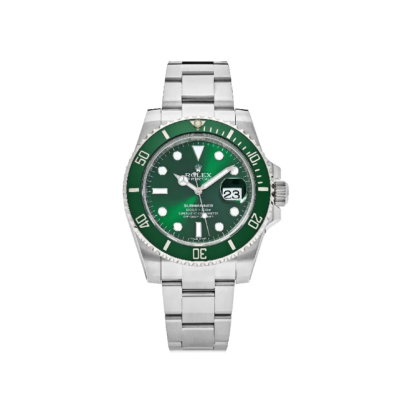 Rolex Watches for Timeless Style –Rolex Submariner Date 116610LV 'Hulk' Stainless Steel Green Dial