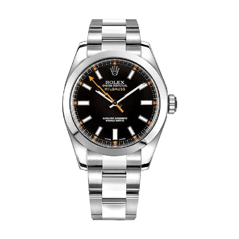 Timeless Rolex Timepieces – A Watch for Every Moment –Rolex Milgauss 40mm - Ref: 116400 - Black Dial, Stainless Steel Oyster Bracelet Watch