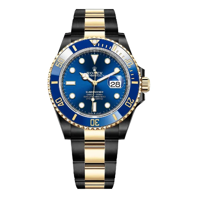 A Wide Selection of Rolex Watches for You –Rolex Submariner Date 41mm | Two-Tone Black PVD Stainless steel & 18k Yellow Gold bracelet | Royal blue dial | Men's Watch 126613lb-0002 (PVD)