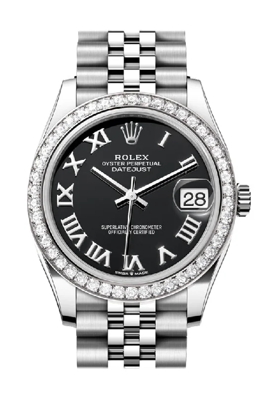 Rolex Watches: The Mark of True Craftsmanship –Rolex Datejust 31 Black Roman Dial Jubilee Ladies Watch 278384RBR 278384RBR-0002