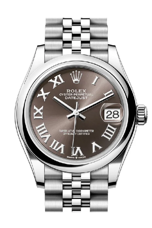 Rolex Watches: Elevating the Standard of Luxury –Rolex Datejust 31 Brown Roman Dial Jubilee Ladies Watch 278240 278240-0016