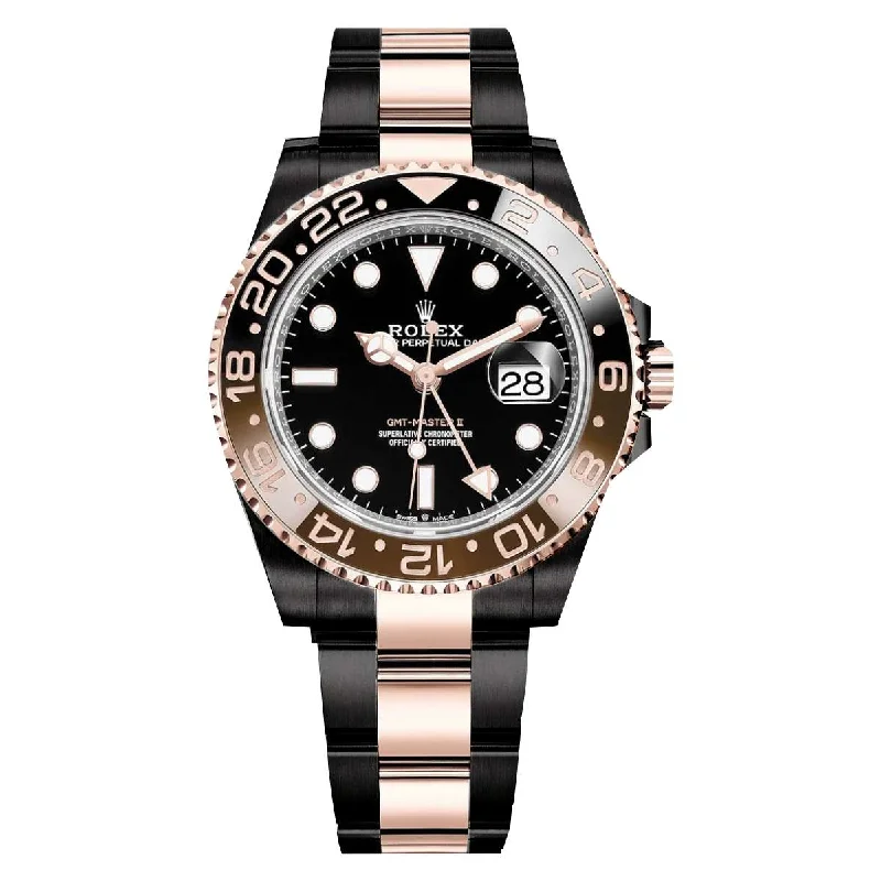 The Ultimate Rolex Watch Collection –Rolex GMT-Master II "Rootbeer" 40mm - Ref: 126711chnr-0002 - Black Dial, Brown & Black Bezel Ceramic Bezel, Two Tone Black PVD-DLC & 18K Yellow Gold Oyster Bracelet Watch