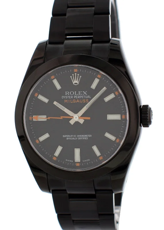 Discover Rolex's Classic Watch Styles –Rolex Oyster Perpetual Milgauss 116400 PVD Mens Watch