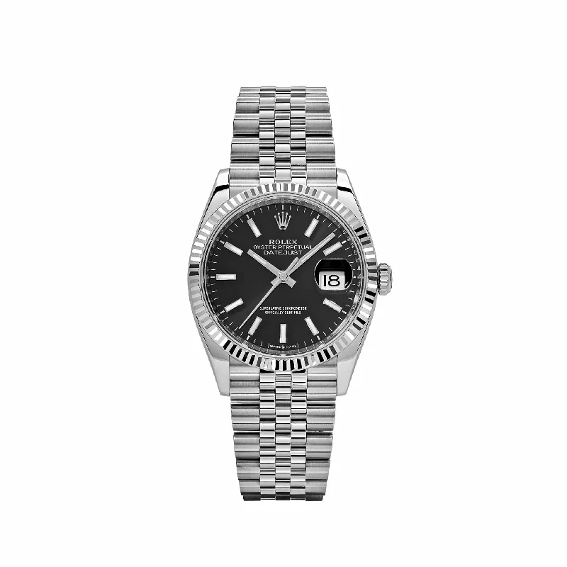 Rolex Watches: The Ultimate Symbol of Luxury –Rolex Datejust 126234 White Gold Stainless Steel Black Dial Jubilee (2022)