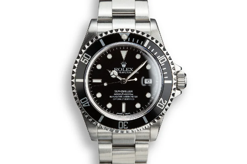 Shop the Finest Rolex Models –2002 Rolex Sea-Dweller 16600 with Box and Papers and Service Papers