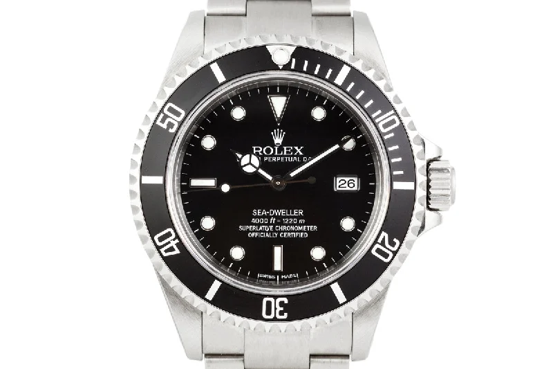 Craftsmanship Meets Luxury with Rolex Watches –1999 Rolex Sea-Dweller 16600 with Box and Papers