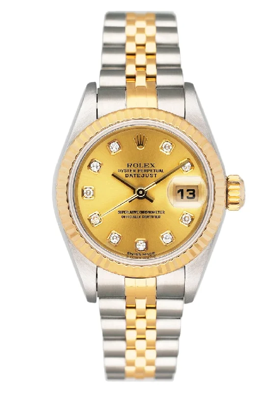 Find Classic Rolex Timepieces Online –Rolex Datejust 79173 Diamond Dial Ladies Watch Box Papers