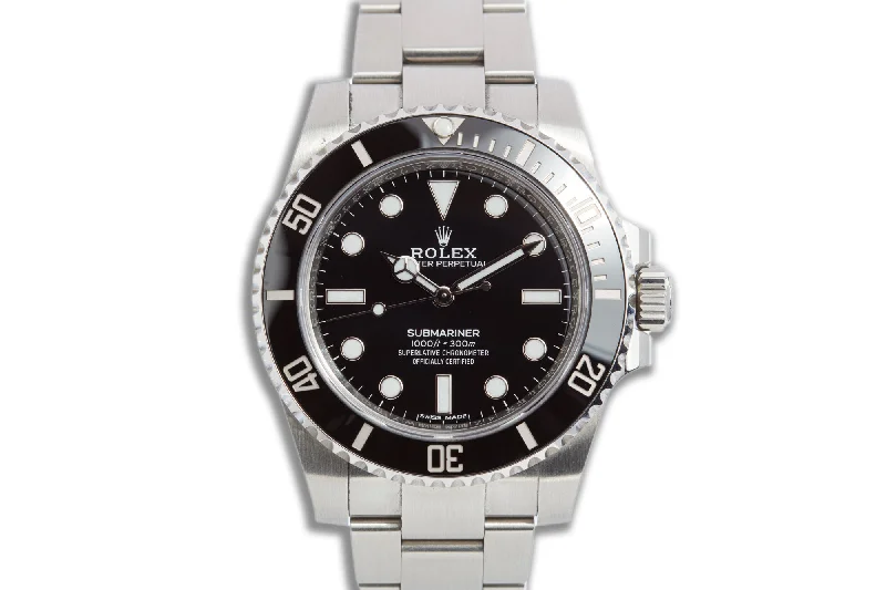 Shop Rolex Watches at Competitive Prices –2020 Rolex Submariner 114060 40mm No Date with Box, Card, Booklets, & Hangtags