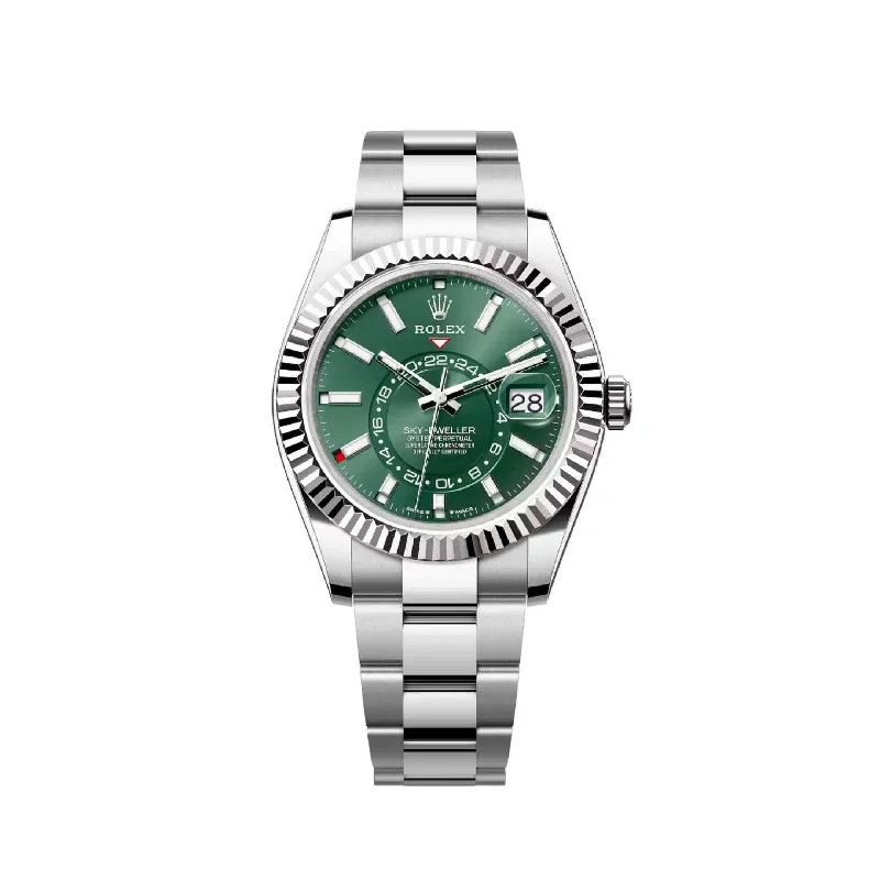 Rolex Watches: Distinctive Style and Precision –Rolex Sky-Dweller 336934 Stainless Steel Green Dial (2024)