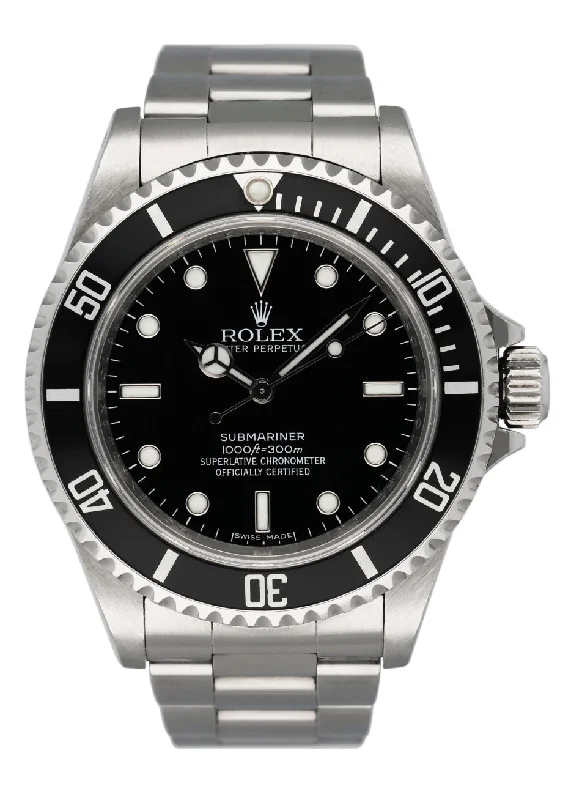 Rolex Watches – The Pinnacle of Swiss Craftsmanship –Rolex Oyster Perpetual Submariner 14060M Engraved Rehaut No Date Mens Watch