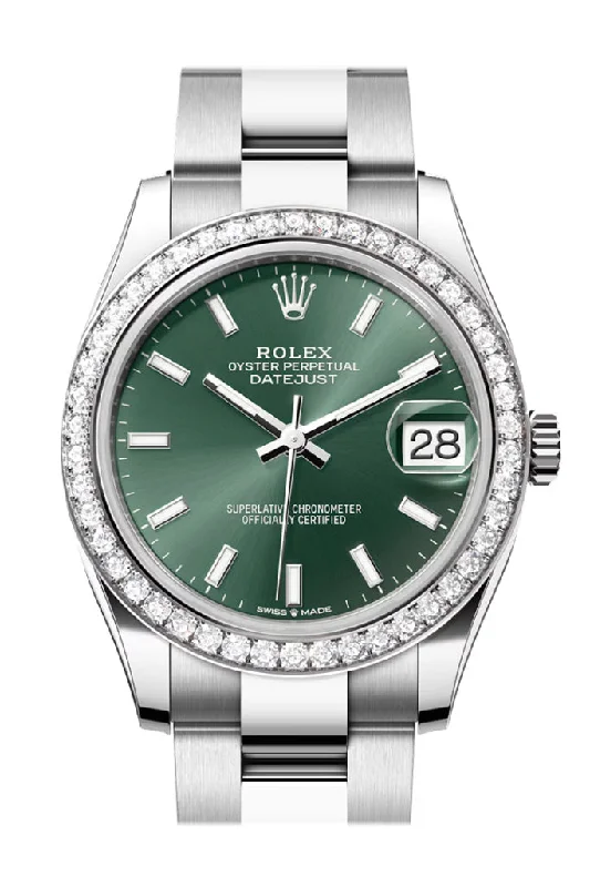 The Most Elegant Rolex Watches Are Here –Rolex Datejust 31 Green Dial Ladies Watch 278384RBR 278384RBR-0021