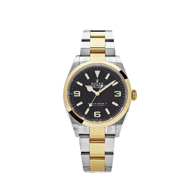 Shop Timeless Rolex Watches Now –Rolex Explorer 124273 Yellow Gold Stainless Steel Black Dial