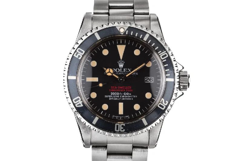 Rolex Watches: A Legacy of Excellence –1977 Rolex Double Red Sea-Dweller 1665 with Service Papers