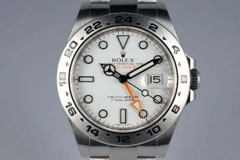 Shop Rolex Watches: Iconic & Elegant –2012 Rolex Explorer II 216570 White Dial