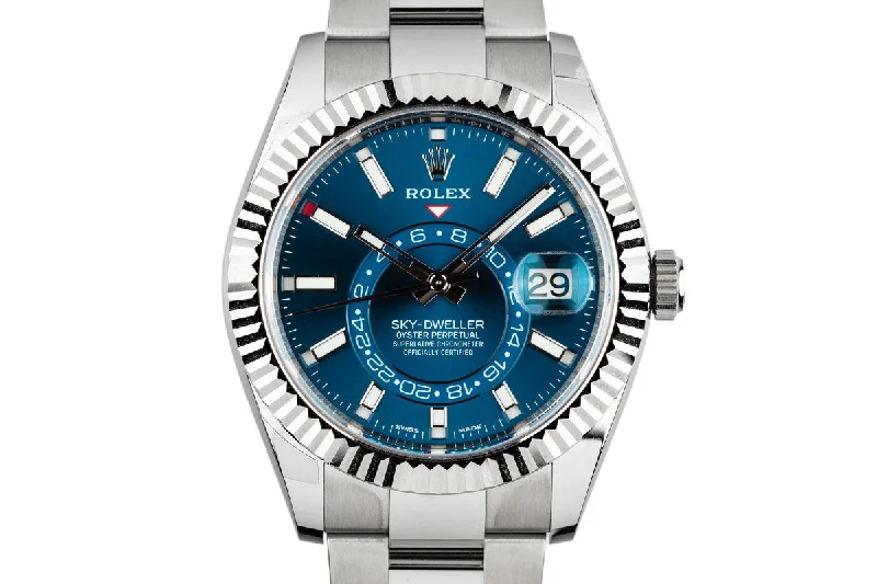 Explore Exquisite Rolex Watches Online –2018 Rolex Sky-Dweller 326934 Blue Dial with Box and Papers