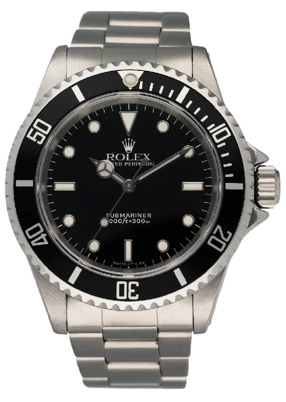 Rolex Watches for Timeless Quality –Rolex Oyster Perpetual Submariner 14060 No Date Mens Watch Box Papers