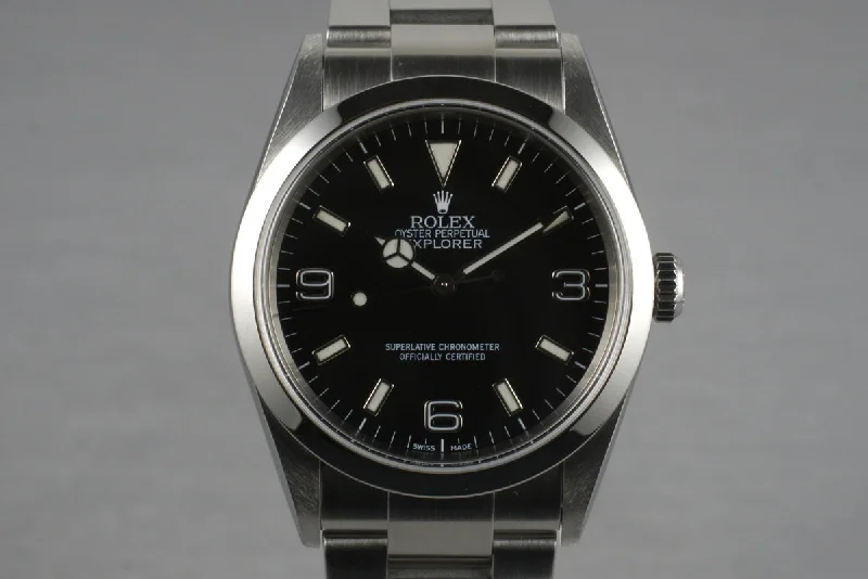 Craftsmanship Meets Luxury with Rolex Watches –2000 Rolex Explorer 114270 with Box and Papers