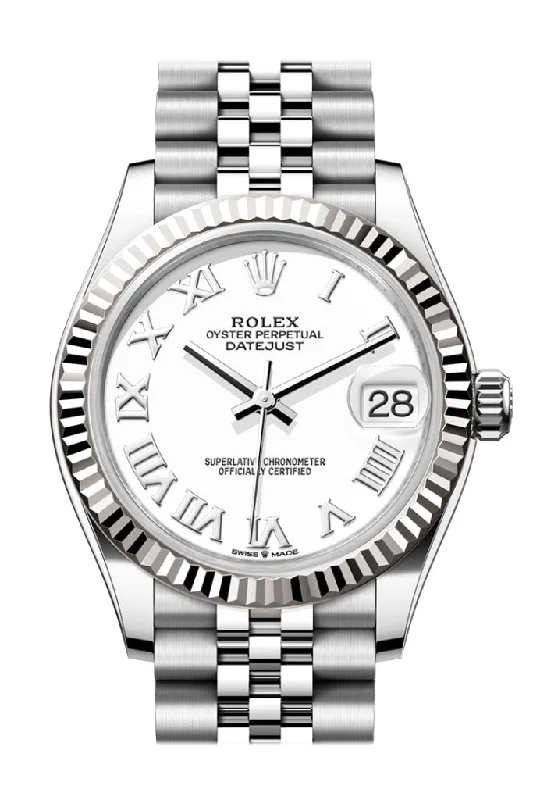 Find the Rolex Watch That Defines You –Rolex Datejust 31 White Roman Dial Fluted Bezel Jubilee Ladies Watch 278274 278274-0010