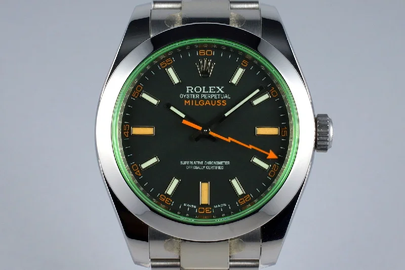 Timeless Rolex Watches for Men & Women –2009 Rolex Milgauss Green 116400V