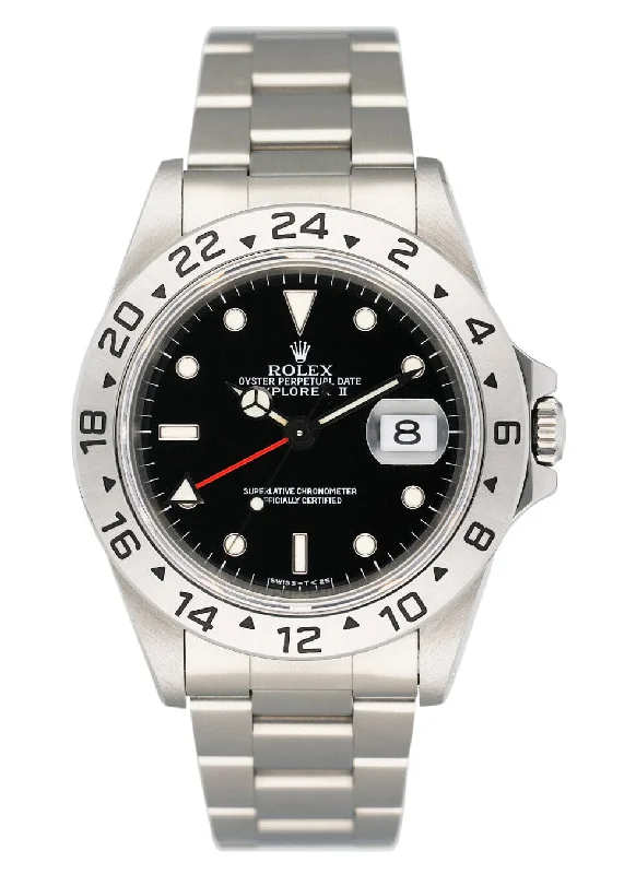 Rolex Watches: Crafted for the Elite –Rolex Explorer II 16570 Black Dial Mens Watch Box Papers