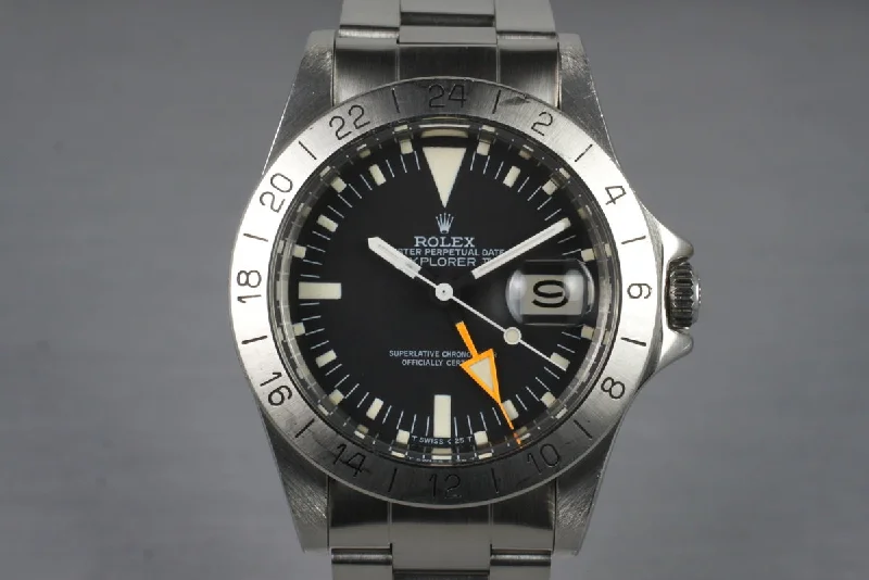 Shop Rolex Watches and Elevate Your Look –1981 Rolex Explorer II 1655 with Mark V Dial