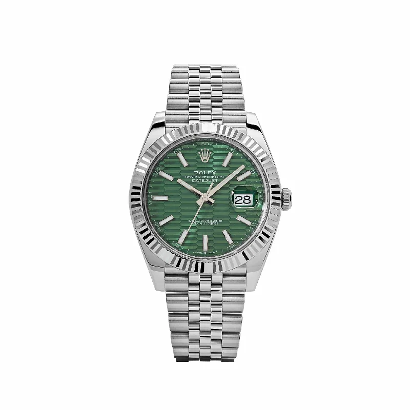 Find Iconic Rolex Models for Any Style –Rolex Datejust 126334 Stainless Steel Fluted Motif Green Dial Jubilee (2022)