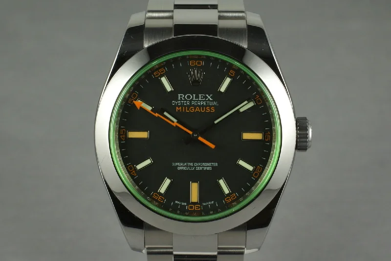 Find Your Perfect Rolex Watch –2009 Rolex Milgauss Green 116400V