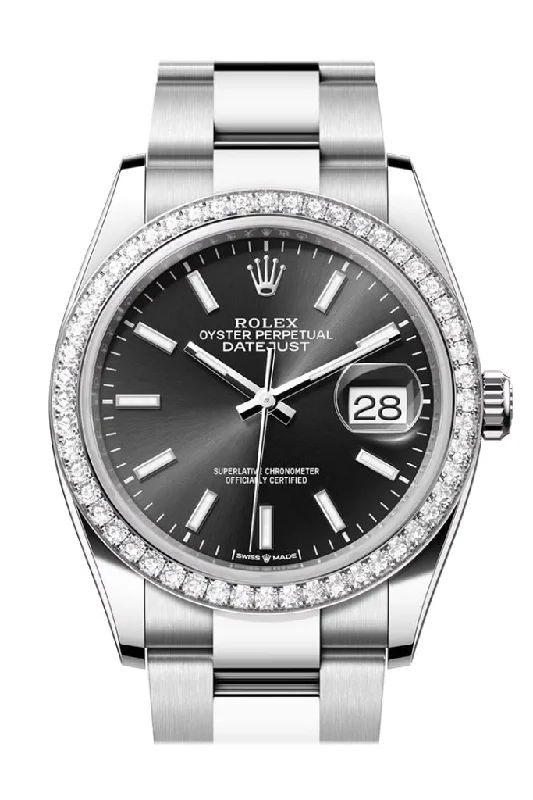 Find the Perfect Rolex Timepiece for You –Rolex Datejust 36 Black Diamond Dial Diamond Bezel Watch 126284RBR 126284RBR-0022