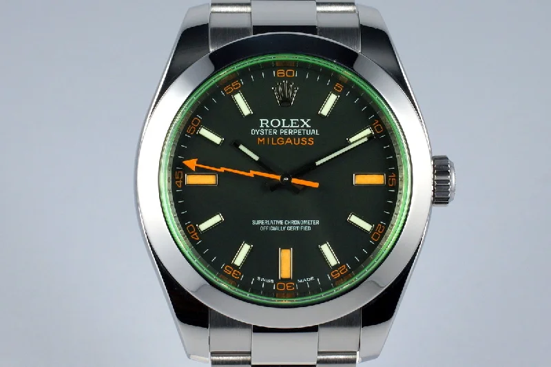 Discover Rolex Watches for Ultimate Prestige –2009 Rolex Milgauss Green 116400V