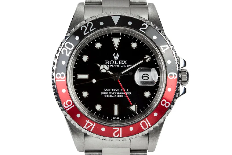 Rolex Watches: The Perfect Blend of Art and Precision –1999 Rolex GMT-Master II 16710 with "Coke" Bezel and Swiss Only Dial