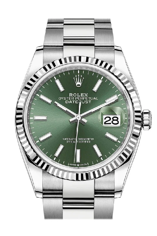 Luxury Rolex Watches for Every Occasion –Rolex Datejust 36 Mint Green Dial Fluted Watch 126234