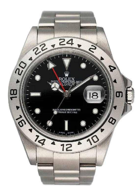 Find the Rolex Watch You've Always Wanted –Rolex Explorer II 16570 Black Dial Mens Watch Box Papers