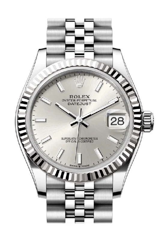 Explore Rolex Watches for Modern Luxury –Rolex Datejust 31 Silver Dial Fluted Bezel Jubilee Ladies Watch 278274 278274-0012