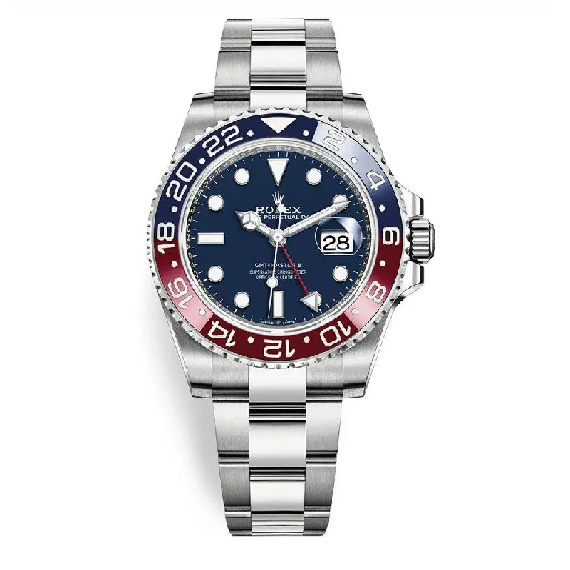 Rolex Watches: The Mark of True Craftsmanship –Rolex GMT-Master II "Pepsi" 40mm - Ref: 126719blro-0003 - Blue Dial, Red & Blue Ceramic Bezel, 18K White Gold Oyster Bracelet Men's Watch