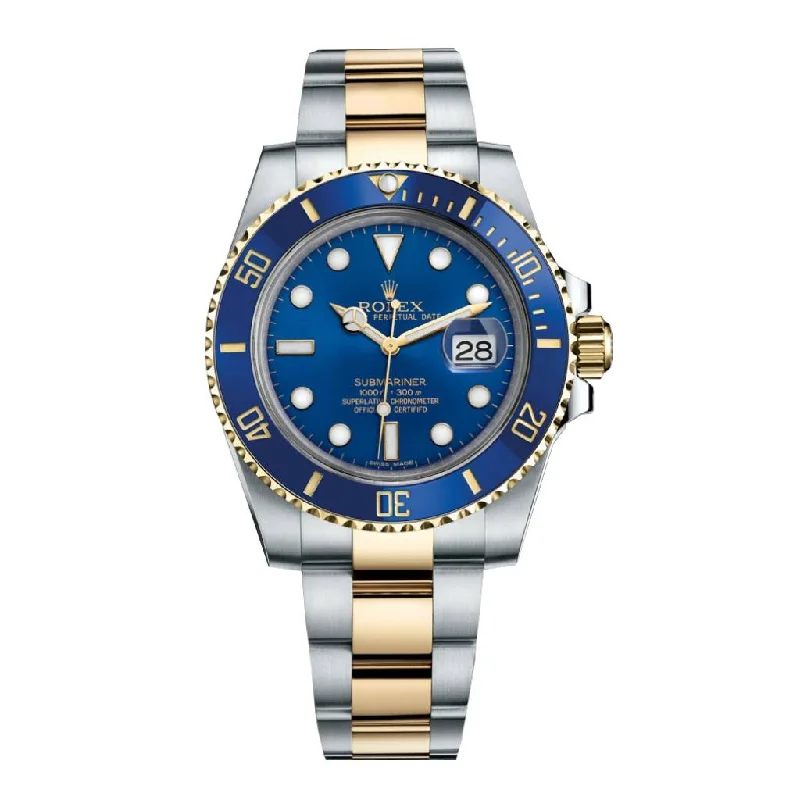 Shop the Finest Rolex Models –Rolex Submariner Date 40mm - Ref: 116613LB - Blue Dial, Two Tone Stainless Steel & 18K Yellow Gold Oyster Bracelet Watch