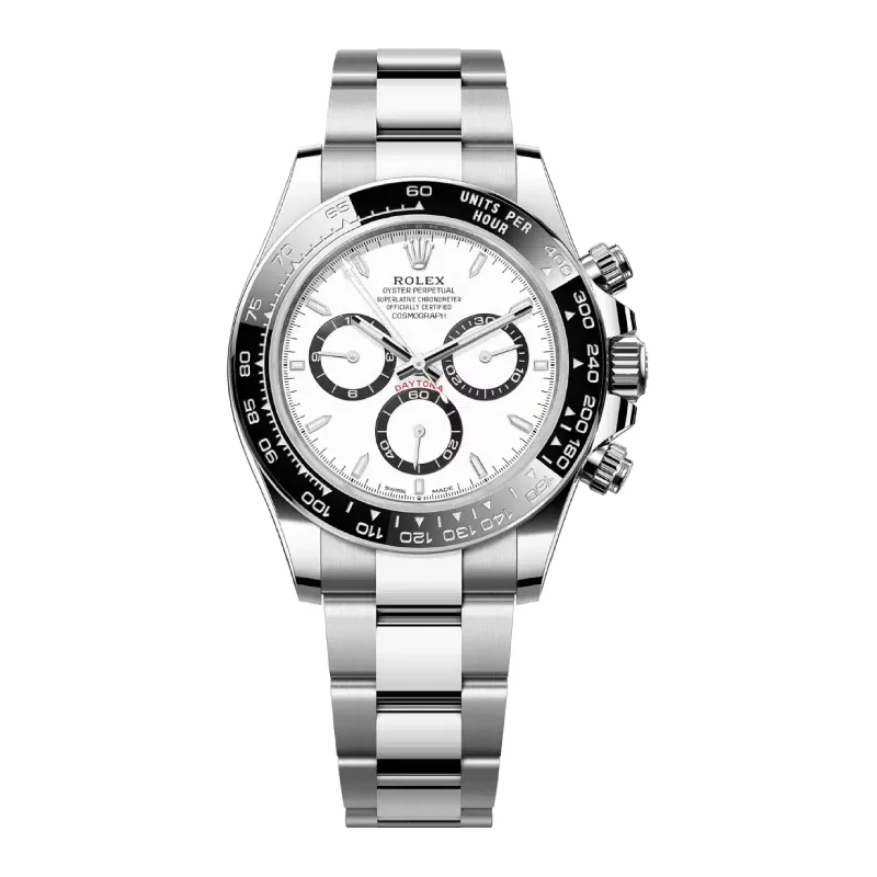 Rolex Watches: Precision, Luxury, Perfection –Rolex Cosmograph Daytona 40mm - Ref: 126500LN - White Index Dial & Ceramic Bezel, Stainless Steel Oyster Bracelet Men's Watch