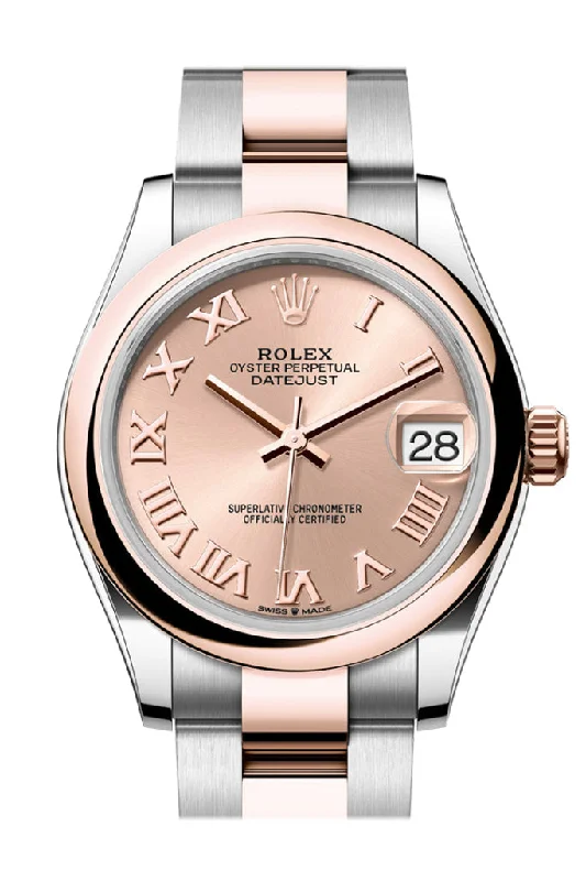 Find Your Perfect Rolex Watch Online –Rolex Datejust 31 Rose Colour Roman Dial Rose Gold Steel Ladies Watch 278241 278241-0005