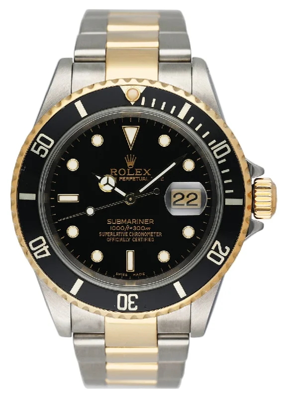 Shop Rolex Watches: Iconic & Elegant –Rolex Submariner Date 16613 Two-Tone Mens Watch