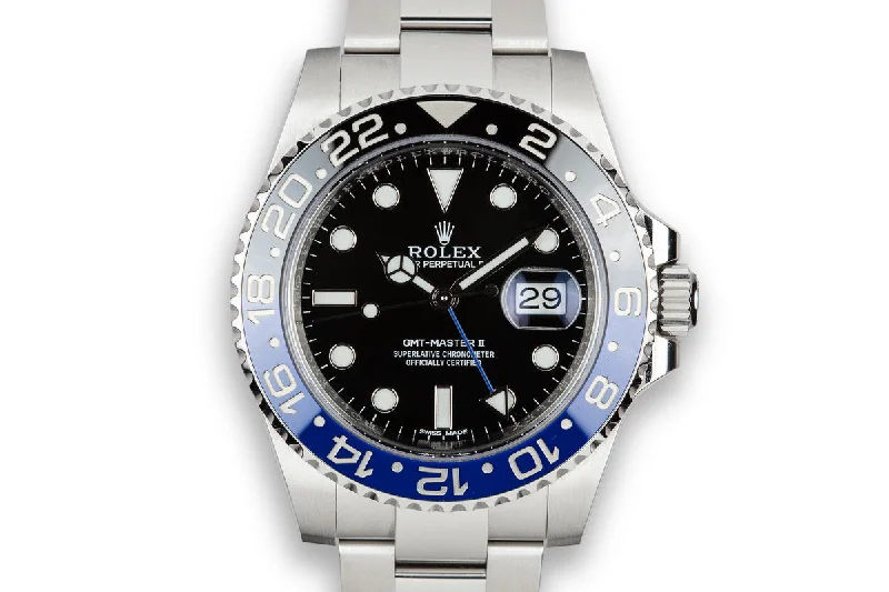 Browse the Latest Rolex Watch Designs –2018 Rolex GMT-Master II 116710BLNR with Box and Papers