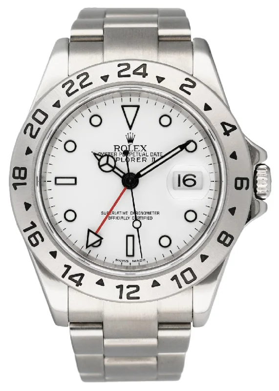 Shop Timeless Rolex Watches Now –Rolex Explorer II 16570 White Dial Mens Watch