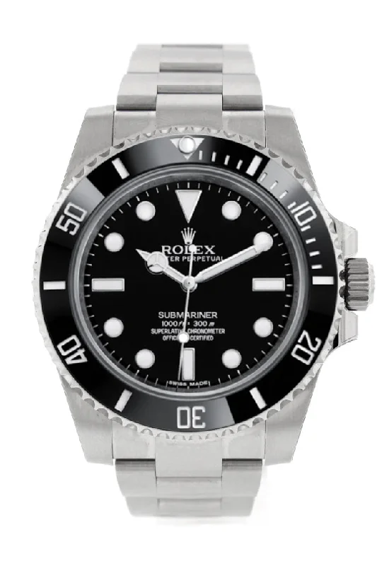 Rolex Watches – A Tradition of Excellence –Rolex Submariner No Date Black Dial Steel Mens Watch 114060