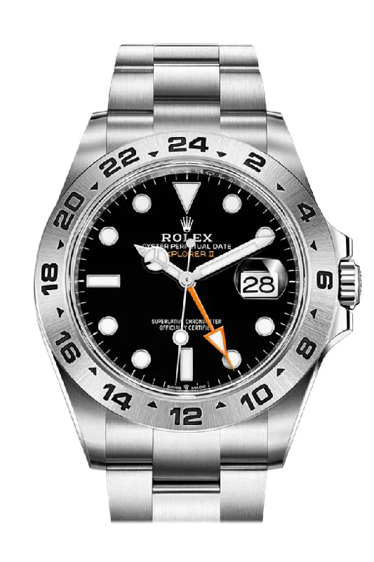 Rolex Watches: Precision, Luxury, Perfection –Rolex Explorer II 42 Black Dial Stainless Steel Men's Watch 226570