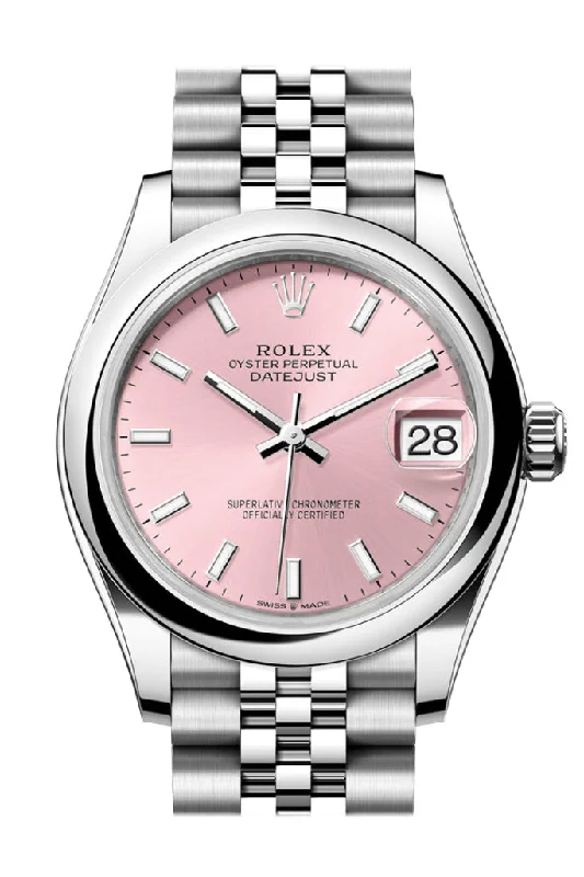 Shop Rolex Watches for Iconic Style –Rolex Datejust 31 Pink Dial Jubilee Ladies Watch 278240 278240-0008