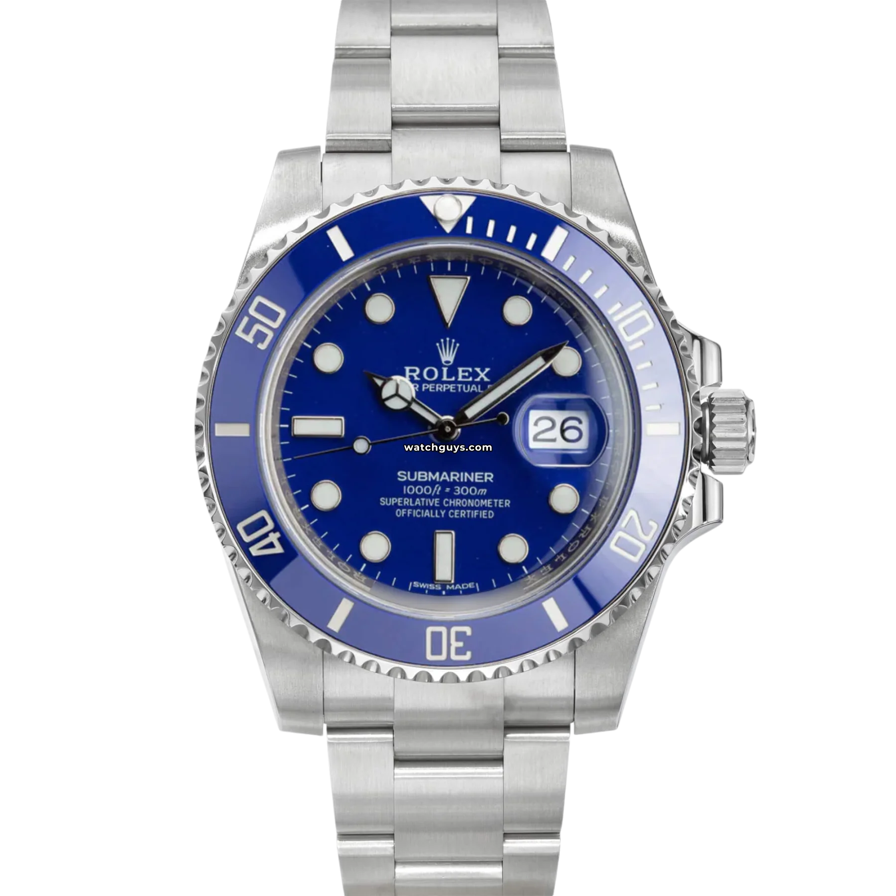 Find the Rolex Watch You've Been Searching For –Rolex Submariner 116619LB Smurf