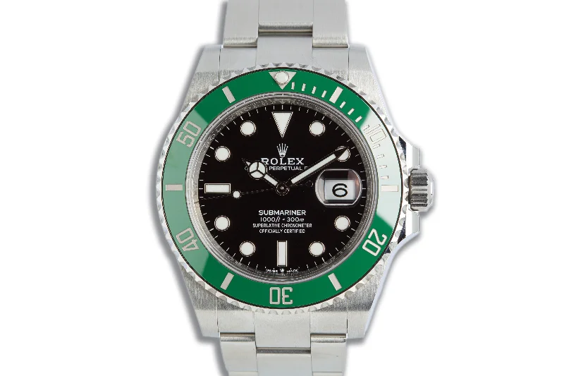 Explore Rare and Collectible Rolex Watches –2021 Rolex Submariner 126610LV Green Bezel "Starbucks" with Box, Hangtags & Card