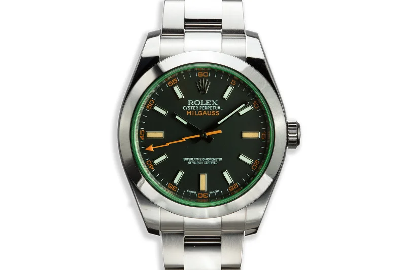 Rolex Watches for Every Wrist –2014 Rolex Milgauss 116400GV Black Dial with Box and Card